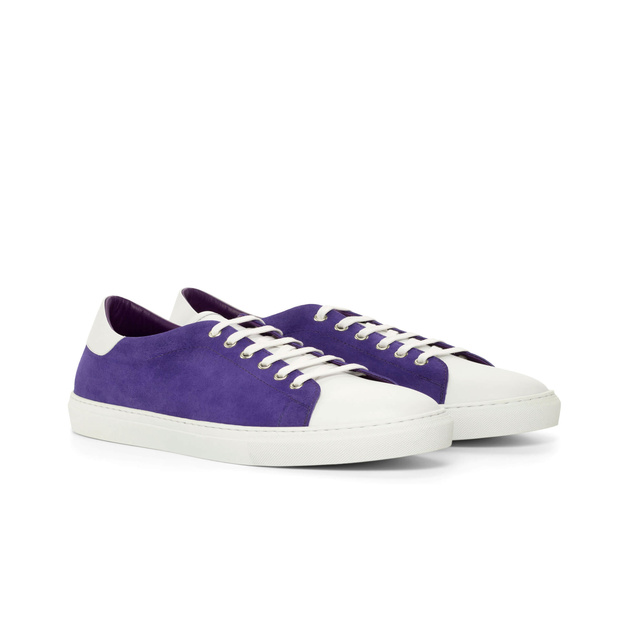 Trainer Sneaker Kid Suede Purple x Nappa Calf White